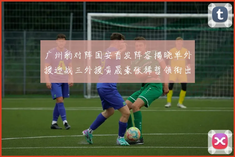 广州豹对阵国安首发阵容揭晓单外援迎战三外援黄晟豪张稀哲领衔出战
